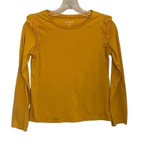 Cat & Jack Girls L 10/12 yellow long sleeve